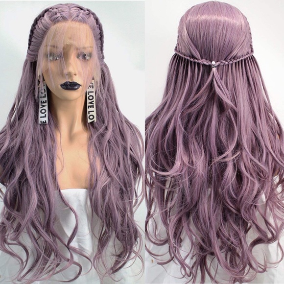 Accessories - 💫LUNA PURPLE 22” BRAIDED LACE-FRONT Wig💫 *NWT*
